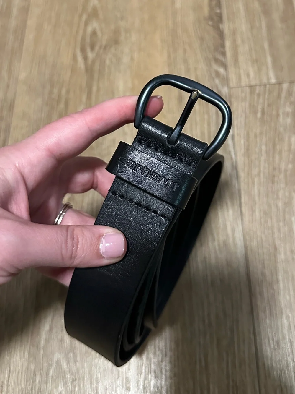 Carhartt Black Bridle Leather Belt XXL